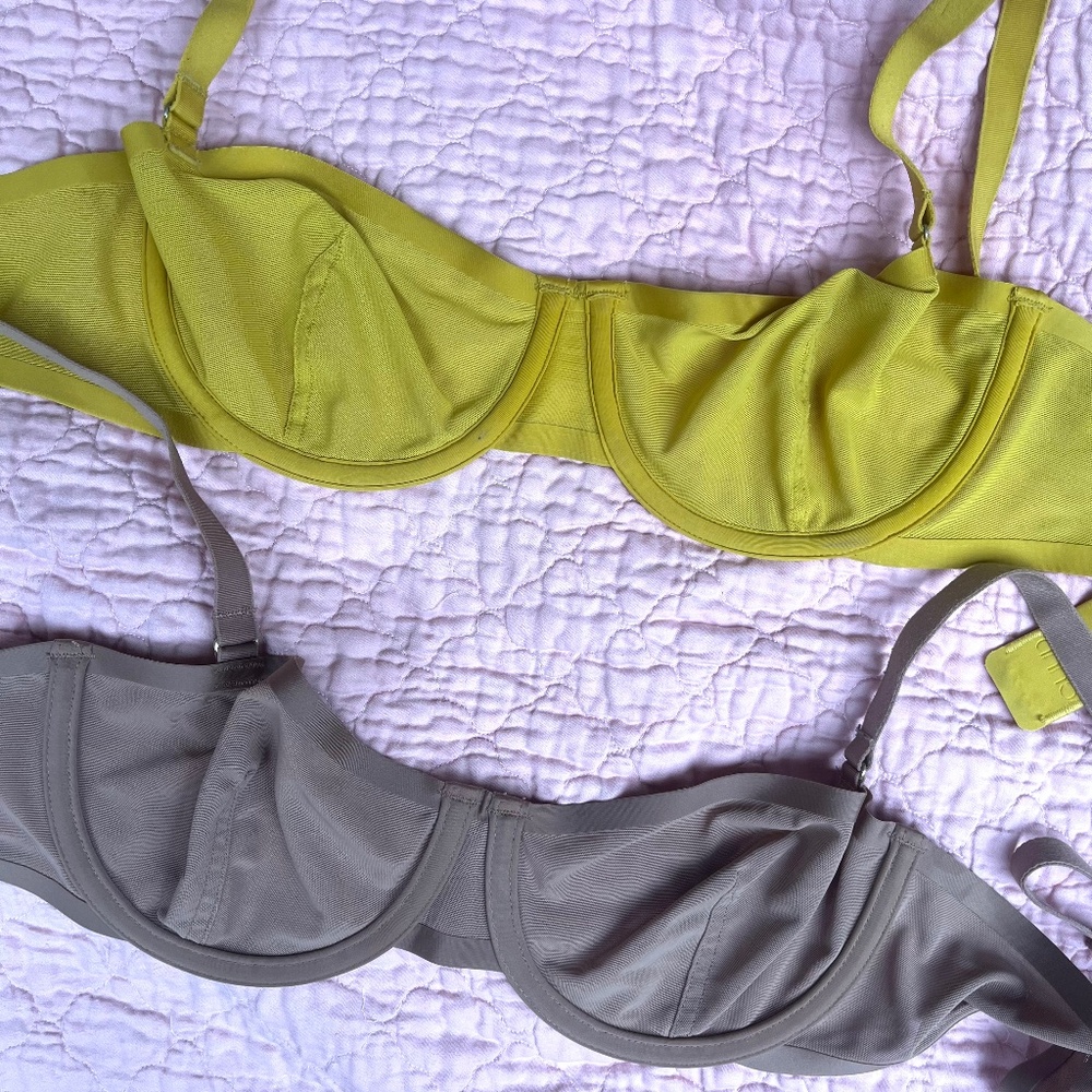 CUUP Balconette mesh bra x 2; 34B